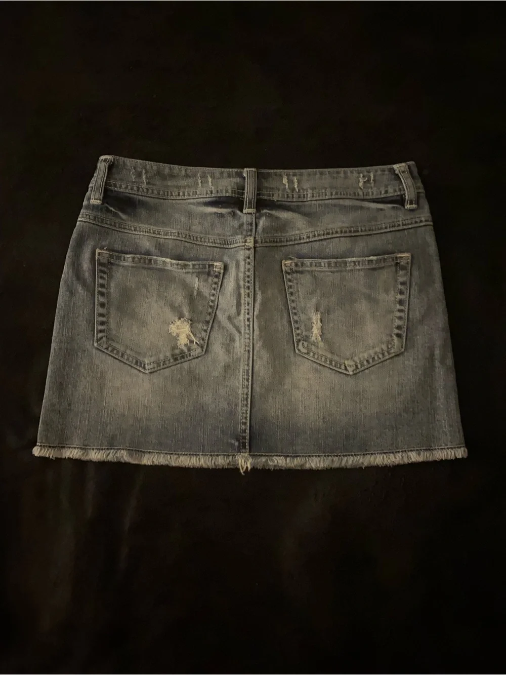 London Jean Blue Denim Mini Skirt